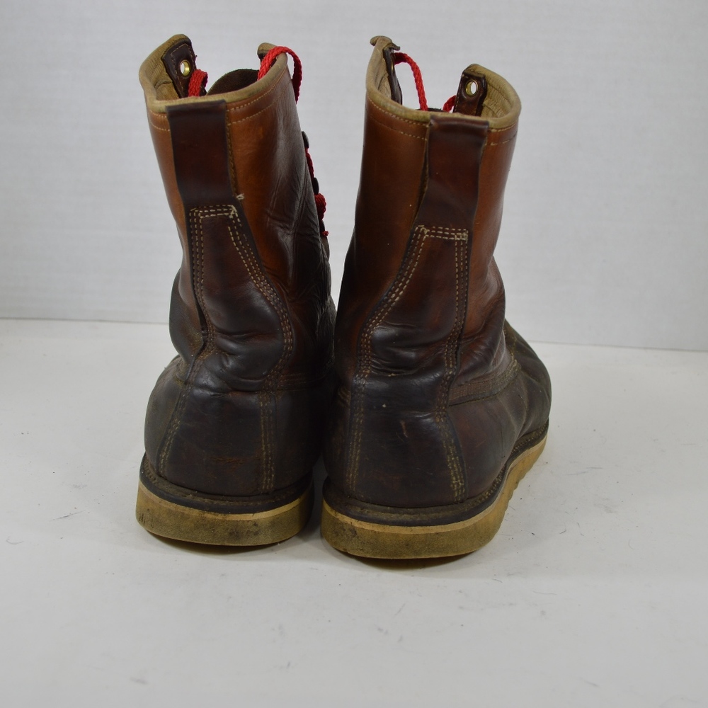 Vitage Vulcan Mens 10 Leather Winter Boots Brown - Picture 5 of 8